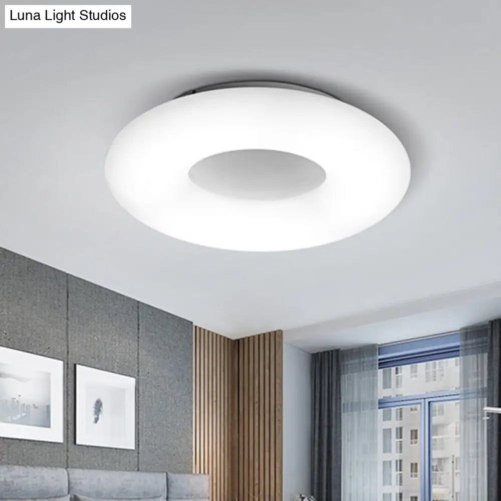 Modern Flush Ceiling Light: Circle/Square Acrylic Led Lamp For Porch And Bathroom