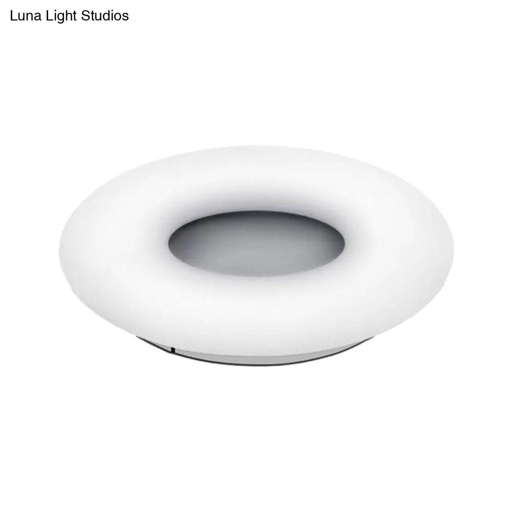 Modern Flush Ceiling Light: Circle/Square Acrylic Led Lamp For Porch And Bathroom