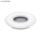 Modern Flush Ceiling Light: Circle/Square Acrylic Led Lamp For Porch And Bathroom