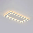 Modern Flush Mount Ceiling Light With Thin Acrylic Frame - Warm/White Led Indoor Lighting White /
