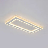 Modern Flush Mount Ceiling Light With Thin Acrylic Frame - Warm/White Led Indoor Lighting White /
