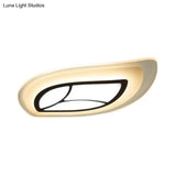 Modern Flush Mount Leaf Ceiling Light: 21.5’/35.5’/39’ Acrylic Wide In Warm/White For Bedroom