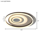 Modern Flushmount Led Ceiling Light In White - Ideal For Living Room