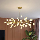 Modern Frosted Flat Shade Multi-Light Pendant Chandelier For Sitting Room 45 / Gold