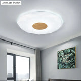 Modern Geometric Acrylic Flush Mount Led Light - 14.5/18.5/22.5 W Warm/White/3 Color Options White /