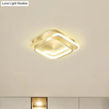 Modern Geometric Led Ceiling Light Fixture For Hallway - Minimalist Acrylic Design