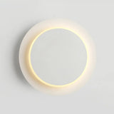 Modern Geometric Led Wall Sconce Light For Living Room White / Round
