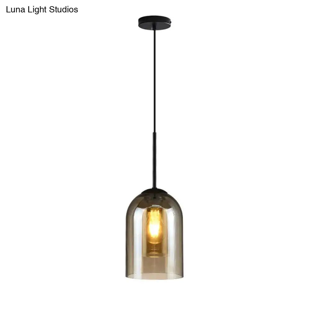 Modern Glass Bell Pendant Lamp For Stylish Bedroom Ceiling