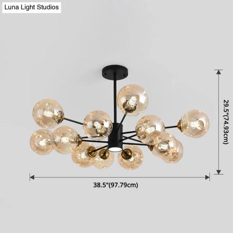 Modern Glass Bubble Chandelier Pendant Lights For Bedrooms