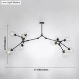 Modern Glass Chandelier For Living Room- Branching Suspension Light
