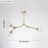 Modern Glass Chandelier For Living Room- Branching Suspension Light