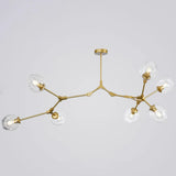 Modern Glass Chandelier For Living Room- Branching Suspension Light 7 / Gold