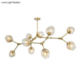 Modern Glass Chandelier For Living Room- Branching Suspension Light