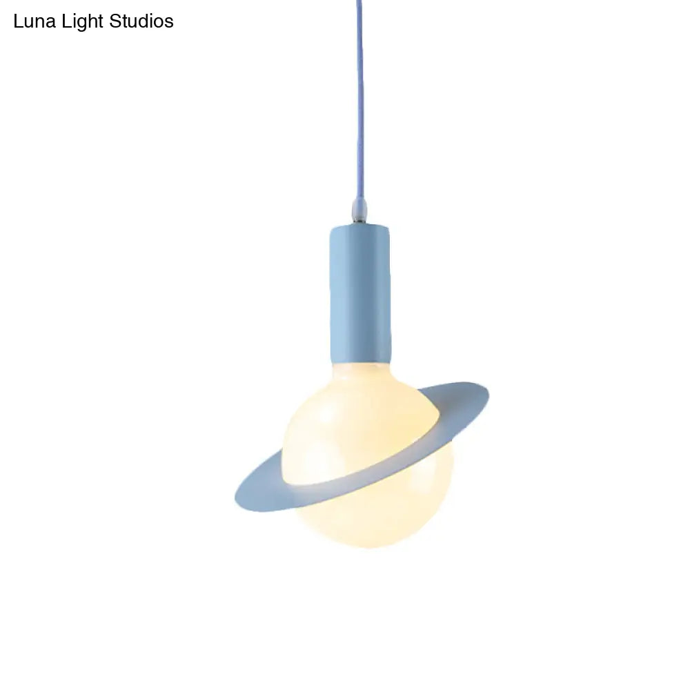 Modern Glass Pendant Light With Colorful Shades - Ideal For Dining Room Décor