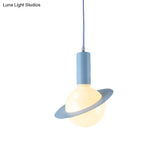 Modern Glass Pendant Light With Colorful Shades - Ideal For Dining Room Décor