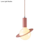 Modern Glass Pendant Light With Colorful Shades - Ideal For Dining Room Décor