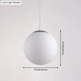 Modern Globe Pendant Light: Simple Glass Fixture For Restaurants