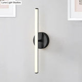 Modern Gold And Black Led Wall Sconce For Bathrooms