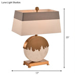 Modern Gold Bedside Lamp With Pagoda Fabric Shade - 1-Head Task Lighting For Bedroom