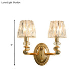 Modern Gold K9 Crystal Wall Sconce Light For Bedroom