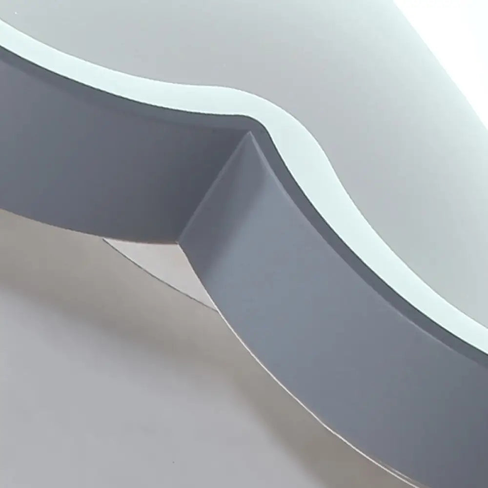 Modern Gray Acrylic Led Flush Light For Foyer Bathroom Energy-Saving Nordic Ceiling Mount