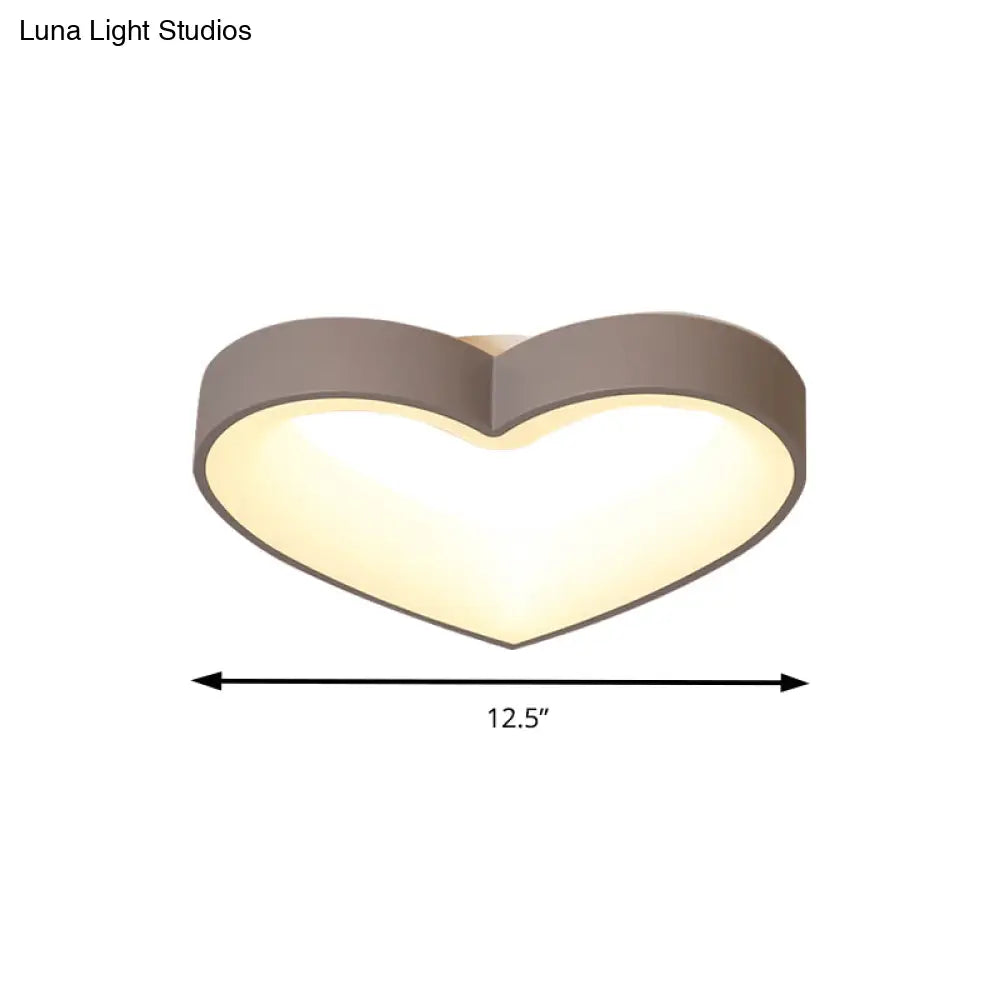 Modern Gray Acrylic Led Flush Light For Foyer Bathroom Energy - Saving Nordic Ceiling Mount