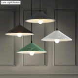 Modern Hat Ceiling Pendant Light Resin 1 Light 8’’/12.5’’/16’’ Dia Grey/White/Black