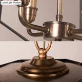Modern Hexagon Ceiling Chandelier - Brown/Clear Glass 4-Light Fixture For Bedroom
