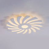 Modern Hotel-Style Led Flush Ceiling Light With Warm/White Lighting And Acrylic Flower Design For