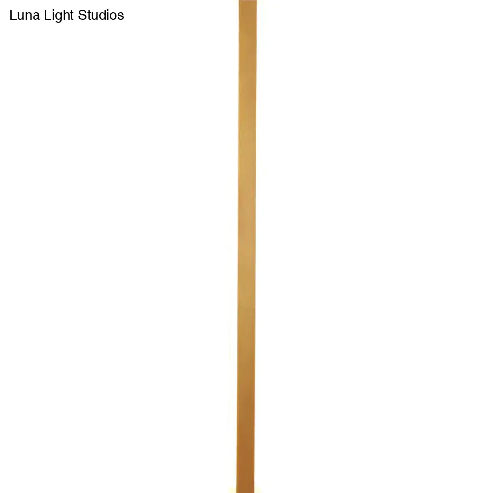 Modern Ip65 Waterproof Outdoor Lights Stainless Steel Long Led Wall Lamp Gold Light Garden Porch