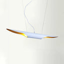 Modern Island Pendant Lamp With Metallic Shade In Bias Cut Tube Design 2 Heads White / 23.5