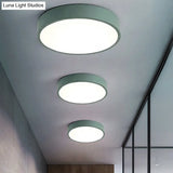 Modern Kids’ Bedroom Ceiling Light: Acrylic Round Flush Mount