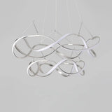 Modern Led Acrylic Ceiling Light: Twisting Chrome/Gold Chandelier Pendant (1/2/3-Light) -