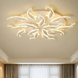Modern Led Acrylic Fishes Flush Mount Light: Ceiling Fixture With 3/5/9 Lights In