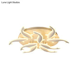 Modern Led Acrylic Fishes Flush Mount Light: Ceiling Fixture With 3/5/9 Lights In