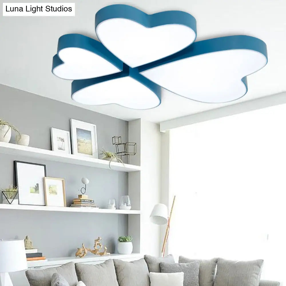 Modern Led Acrylic Flush Mount Ceiling Light For Living Room - Contemporary Lighting