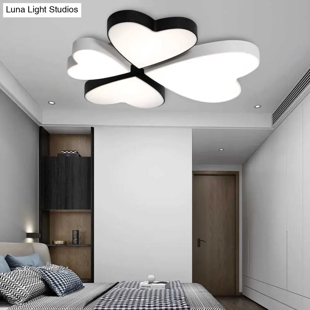 Modern Led Acrylic Flush Mount Ceiling Light For Living Room - Contemporary Lighting