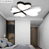 Modern Led Acrylic Flush Mount Ceiling Light For Living Room - Contemporary Lighting