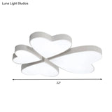 Modern Led Acrylic Flush Mount Ceiling Light For Living Room - Contemporary Lighting