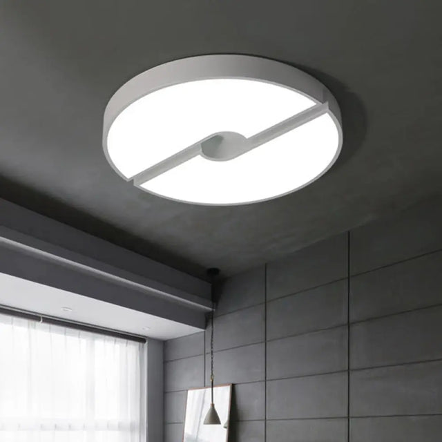 Modern Led Acrylic Flushmount Ceiling Light - White 16-23.5 Inch Width Options