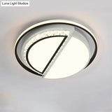 Modern Led Acrylic Star Flushmount Ceiling Light - White Flush Mount For Bedrooms