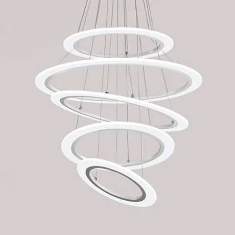 Modern Led Acrylic Triangle Ceiling Pendant Light Fixture - 1/2/3-Heads In Warm/White 5 / White