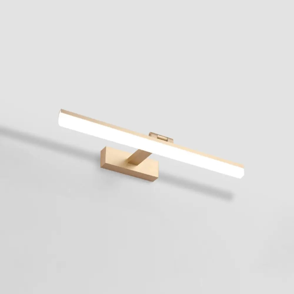 Modern Led Bathroom Mirror Cabinet Light In 3 Color Finishes Gold / White