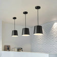 Modern Led Black Hanging Ceiling Lamp With Acrylic Diffuser - Perfect For Restaurants