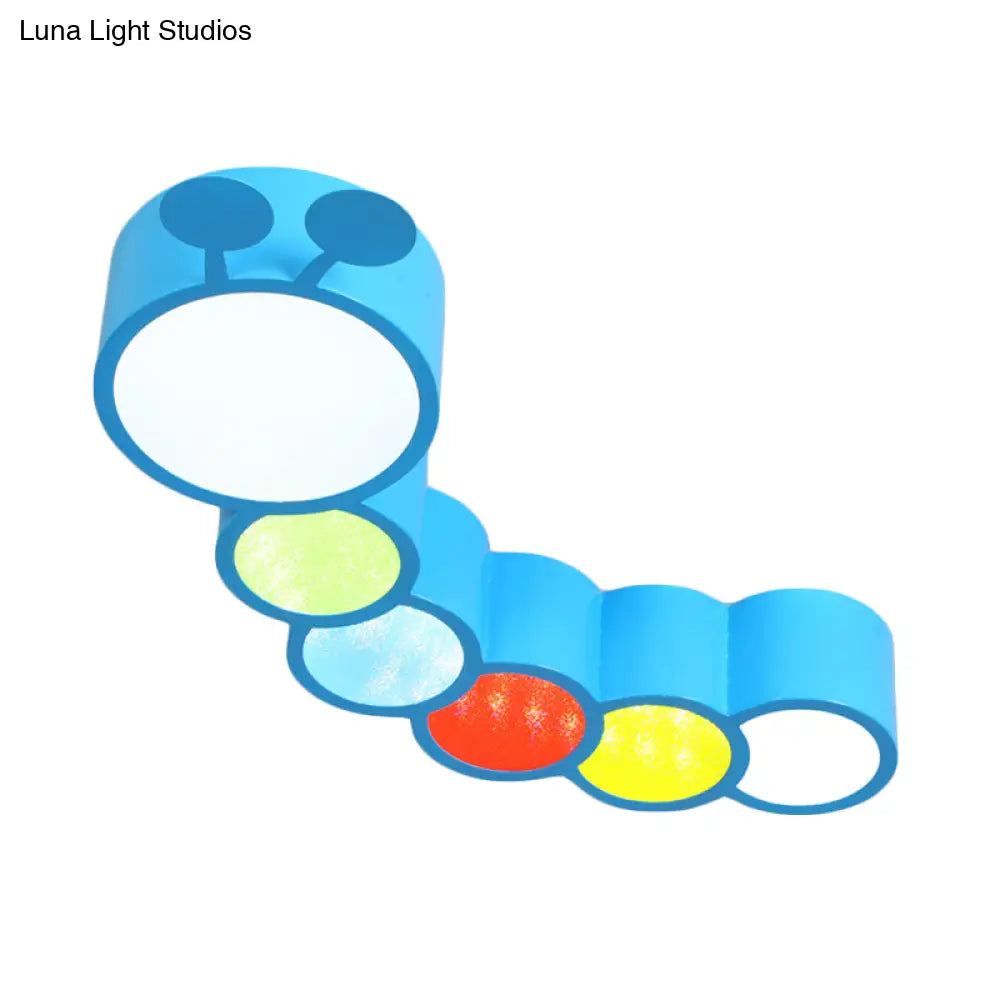 Modern Led Caterpillar Flush Mount Ceiling Light For Bedroom