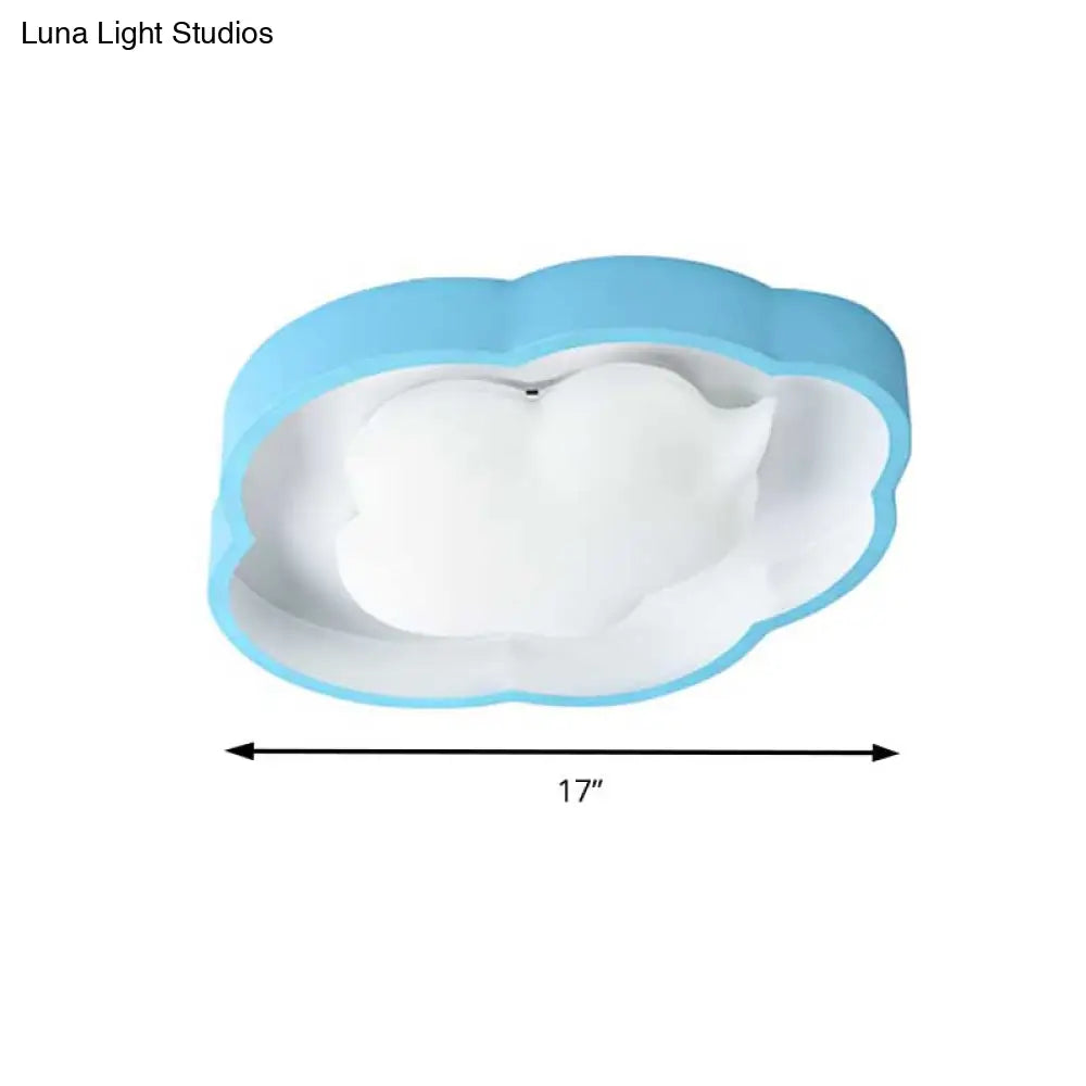 Modern Led Ceiling Fixture For Cloud - Inspired Children’s Bedroom