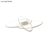 Modern Led Ceiling Lamp For Boys Bedroom - Warm/White Light Black/White