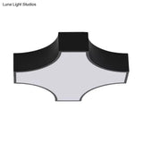 Modern Led Ceiling Lamp For Living Room - Metal & Acrylic Mount Light
