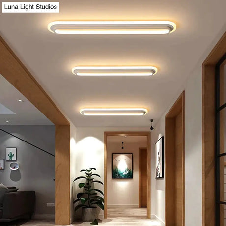 Modern LED Ceiling Lights For Living Room Corridor White Black Surface Mounted Lamp Ceiling