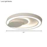 Modern Led Ceiling Mount Light In White For Kid’s Bedroom